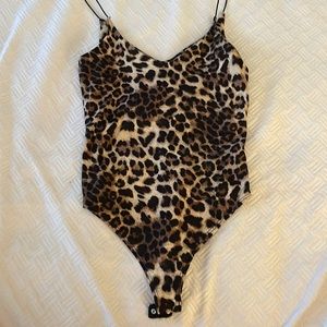 Leopard print bodysuit